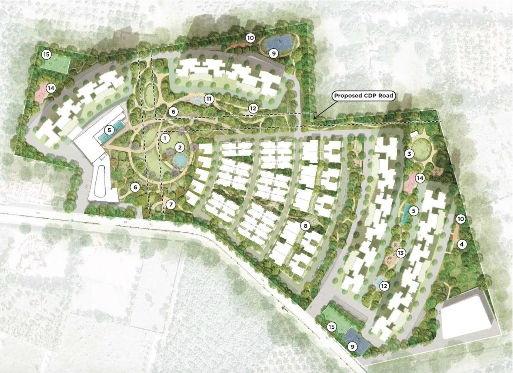 Bhartiya Garden Estate Phase-1 Master Plan Image